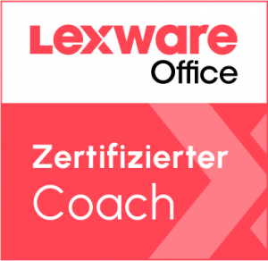 Offizielles Logo zertifizierter Coach von Lexware Office